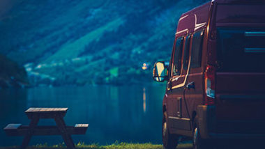 RV Camping at Night